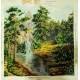 Bead Embroidery Kit on Art Canvas "Mountain waterfall"