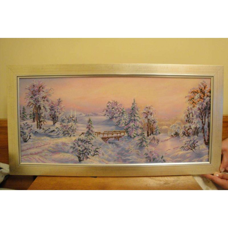 Bead Embroidery Kit on Art Canvas "Bewitched forest"