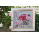 Bead Embroidery Pattern on Art Canvas "Flowers of Paris"