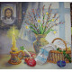 Bead Embroidery Pattern on Art Canvas "Easter story-2"