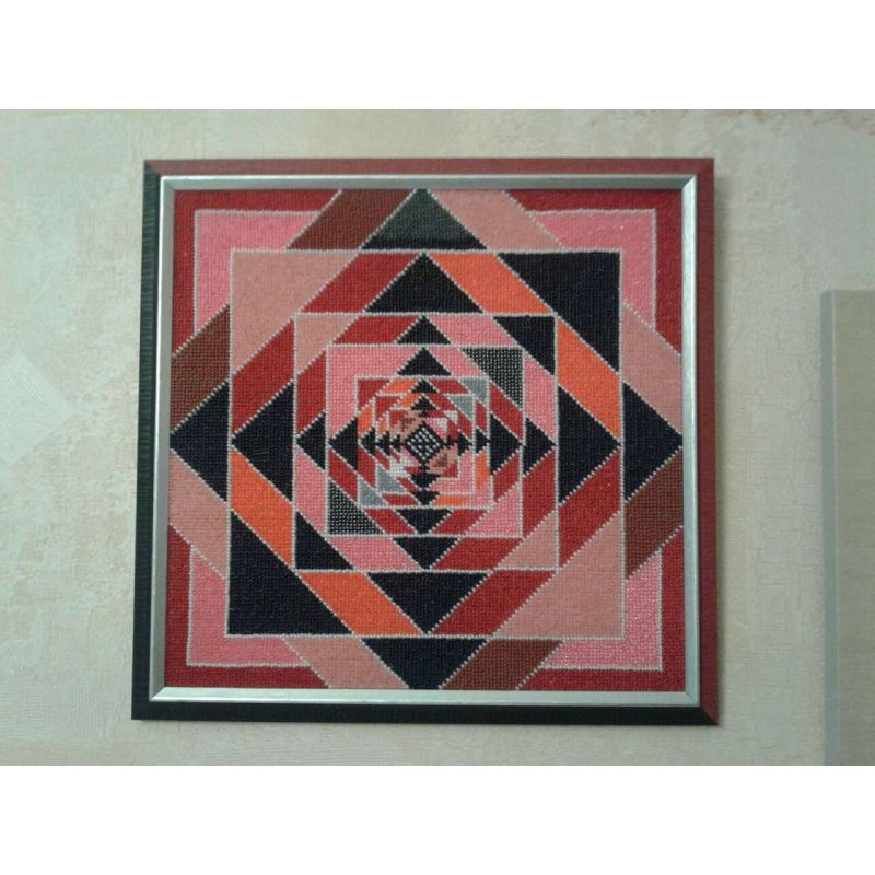 Bead Embroidery Pattern on Art Canvas "Decor pattern"