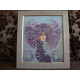 Bead Embroidery Kit on Art Canvas "Selena"