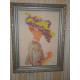 Bead Embroidery Kit on Art Canvas "Elizabeth"