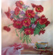 Bead Embroidery Pattern on Art Canvas "Morning Tea"