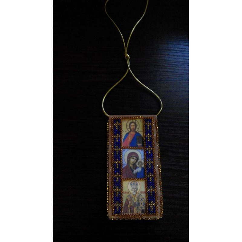 Talisman Bead Embroidery Kit on Art Canvas "Driver' Prayer (Ukrainian text)"
