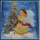 Bead Embroidery Pattern on Art Canvas "The Christmas Star"