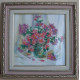 Bead Embroidery Pattern on Art Canvas "Chrysanthemums"
