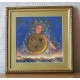 Bead Embroidery Pattern on Art Canvas "Moon fairy"