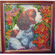 Bead Embroidery Pattern on Art Canvas "Puppy"