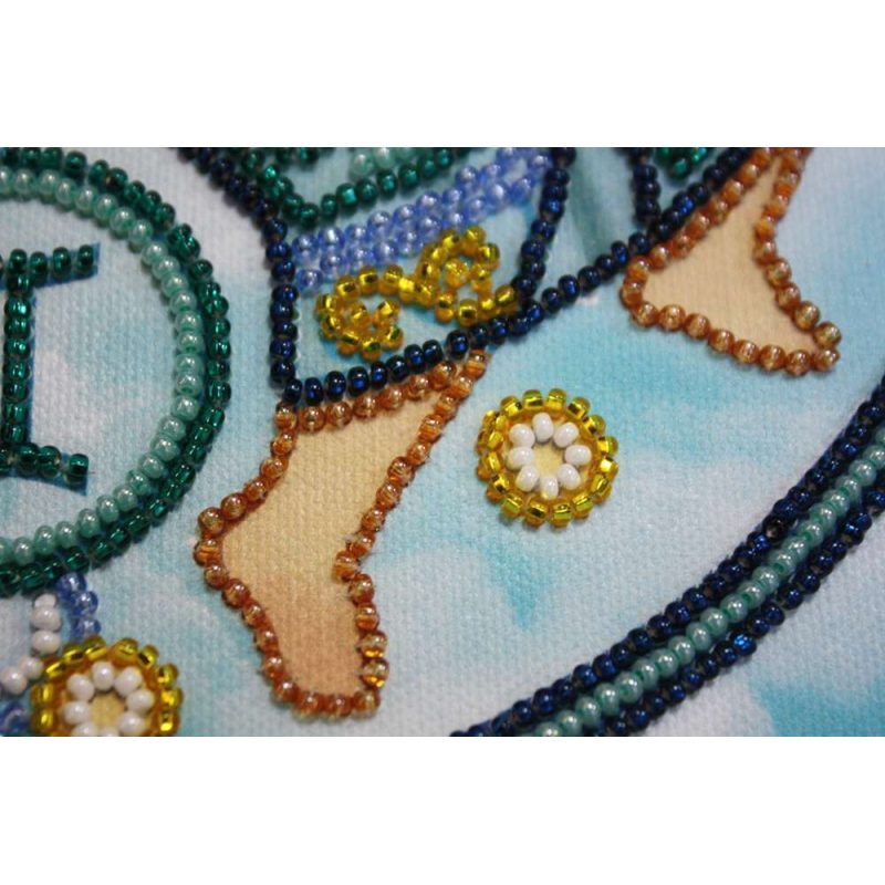 Bead Embroidery Kit on Art Canvas "Gemini"