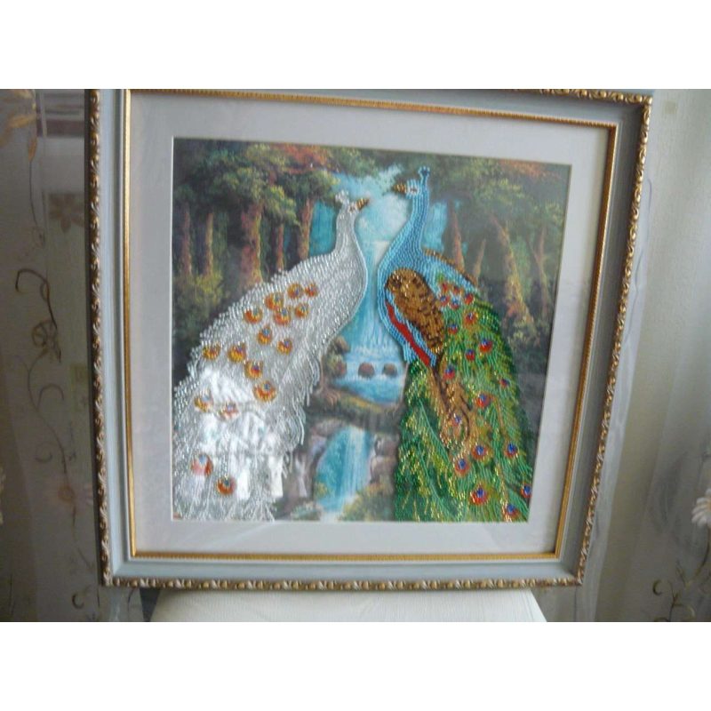 Bead Embroidery Pattern on Art Canvas "Rivals"