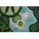 Bead Embroidery Kit on Art Canvas "Pisces"