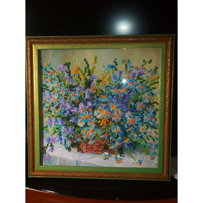 Bead Embroidery Pattern on Art Canvas "Tender Morning"