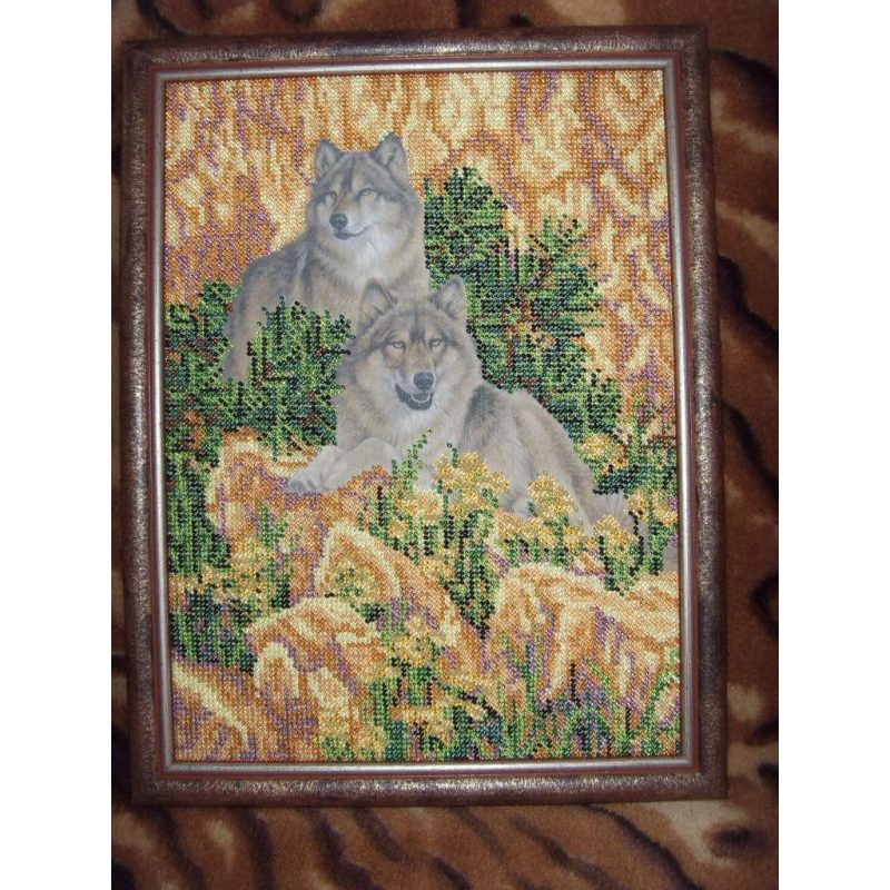 Bead Embroidery Kit on Art Canvas "Devotion"