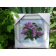 Bead Embroidery Pattern on Art Canvas "Purple haze"