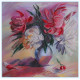 Bead Embroidery Pattern on Art Canvas "Picturesque peonies"