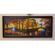 Bead Embroidery Kit on Art Canvas "Gold reflections"