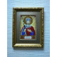 Mini Icon Bead Embroidery Kit on Art Canvas "St. Constantine"