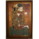 Bead Embroidery Kit on Art Canvas "The kiss"