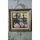 Bead Embroidery Pattern on Art Canvas "Titmouse"