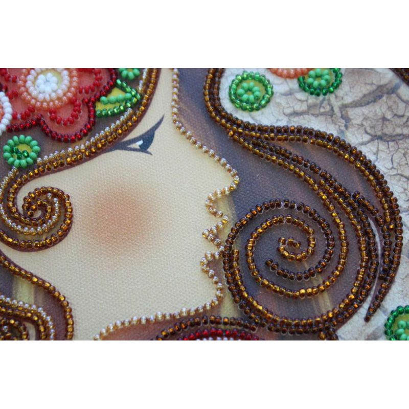 Bead Embroidery Kit on Art Canvas "Virgo"