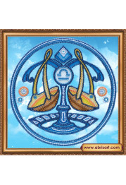 Bead Embroidery Kit on Art Canvas "Libra"