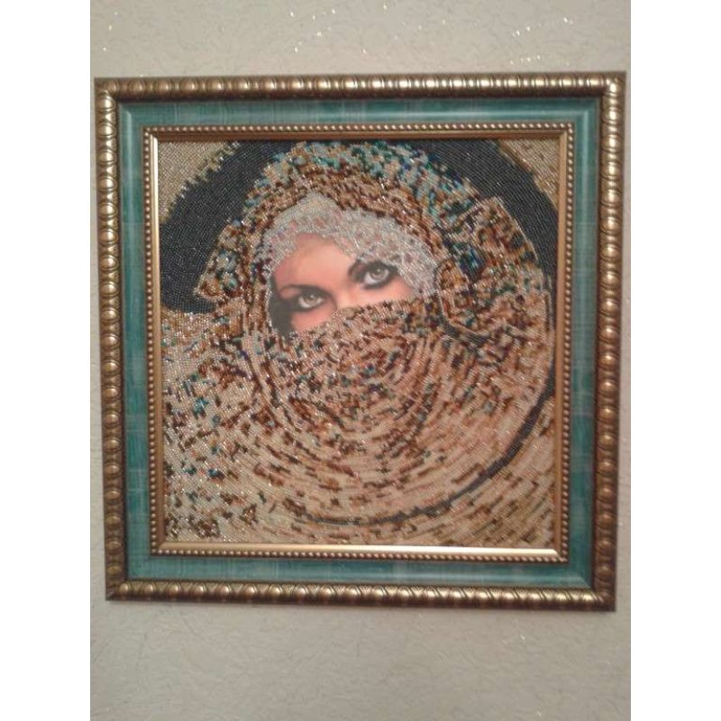 Bead Embroidery Kit on Art Canvas "Scheherazade"