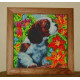 Bead Embroidery Pattern on Art Canvas "Puppy"