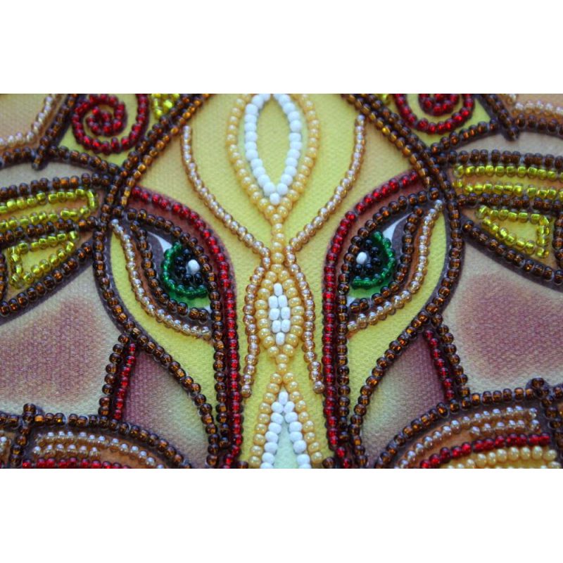 Bead Embroidery Kit on Art Canvas "Aries"