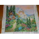 Bead Embroidery Pattern on Art Canvas "The Magic Castle"