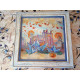 Bead Embroidery Pattern on Art Canvas "Origami ships"