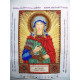 Mini Icon Bead Embroidery Kit on Art Canvas "St. Fotinia (Svetlana)"