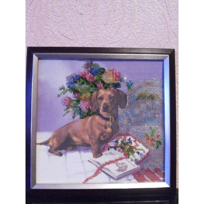 Bead Embroidery Pattern on Art Canvas "Idyll"