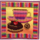 Bead Embroidery Kit on Art Canvas "Chocolate"