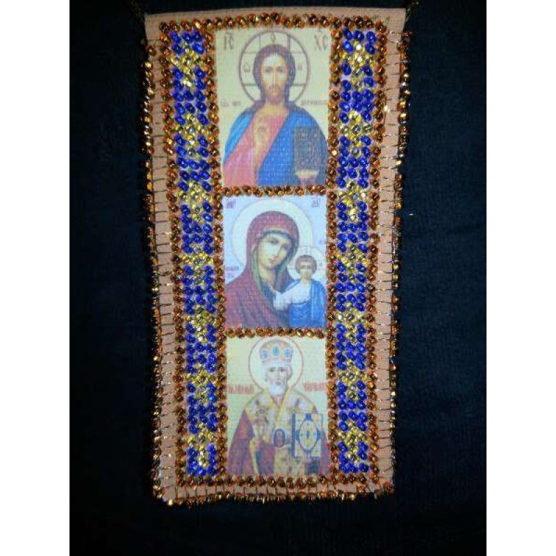 Talisman Bead Embroidery Kit on Art Canvas "Driver' Prayer (Ukrainian text)"