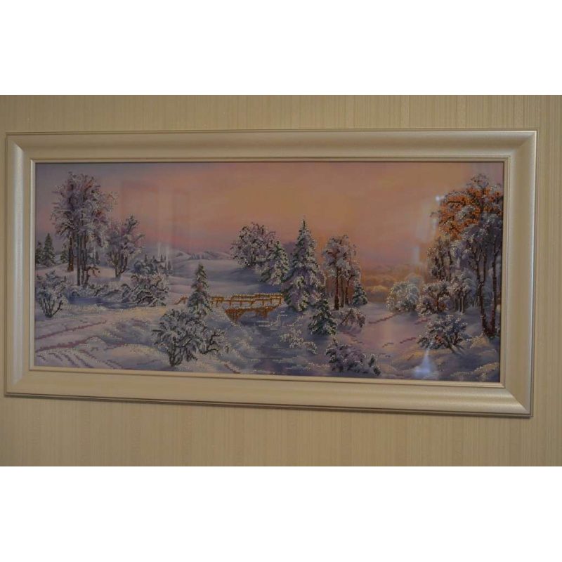 Bead Embroidery Kit on Art Canvas "Bewitched forest"