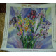 Bead Embroidery Pattern on Art Canvas "Aquarelle Irises"