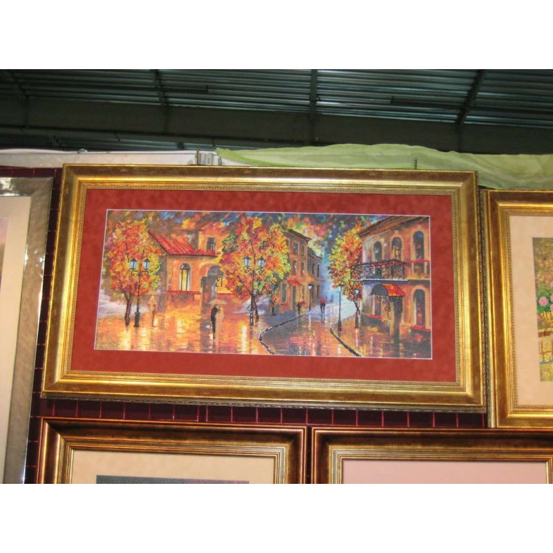 Bead Embroidery Kit on Art Canvas "October colours"