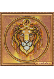 Bead Embroidery Kit on Art Canvas "Leo"