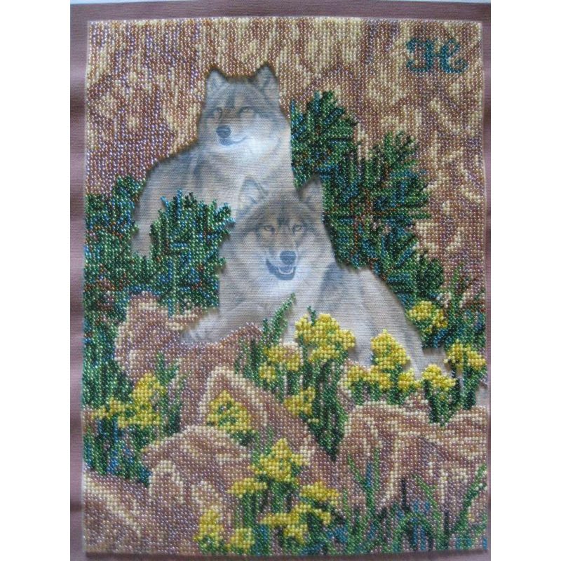 Bead Embroidery Kit on Art Canvas "Devotion"