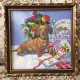 Bead Embroidery Pattern on Art Canvas "Idyll"
