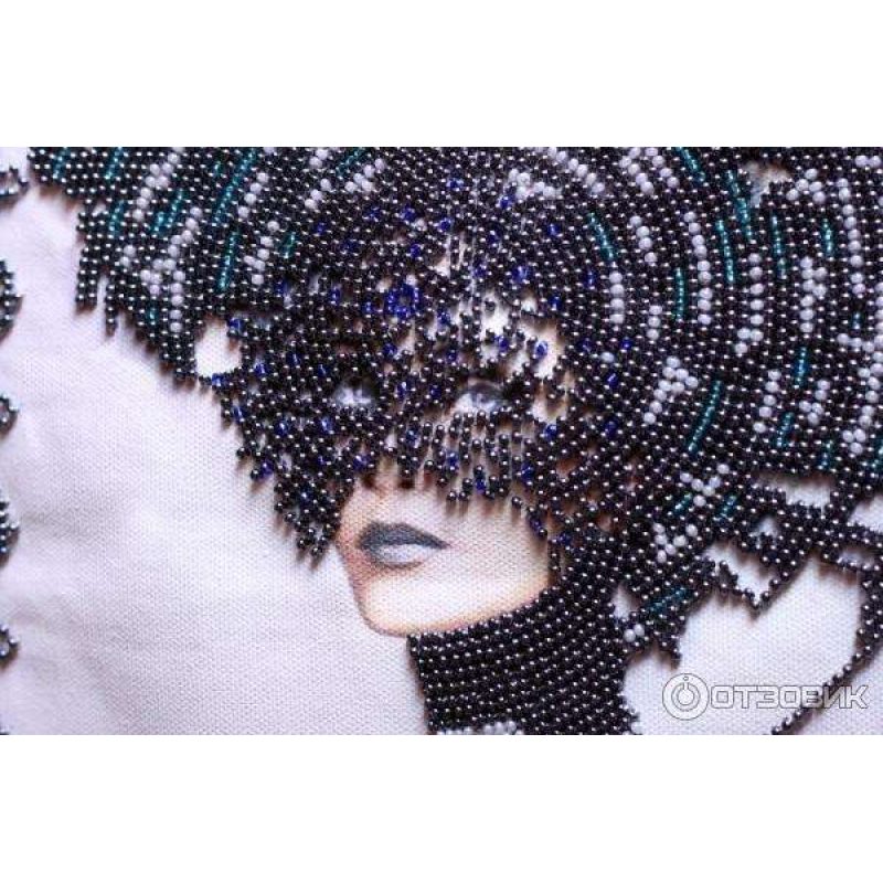 Bead Embroidery Kit on Art Canvas "Morgana"