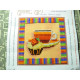 Bead Embroidery Kit on Art Canvas "Cup"