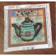 Mini Bead Embroidery Magnet Kit "Turquois kettle"