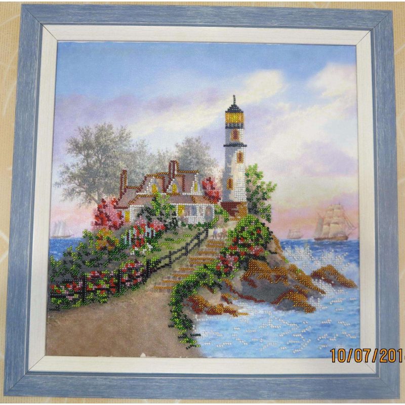 Bead Embroidery Pattern on Art Canvas "Brigantine"