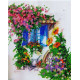 Bead Embroidery Pattern on Art Canvas "Pink Cloud"