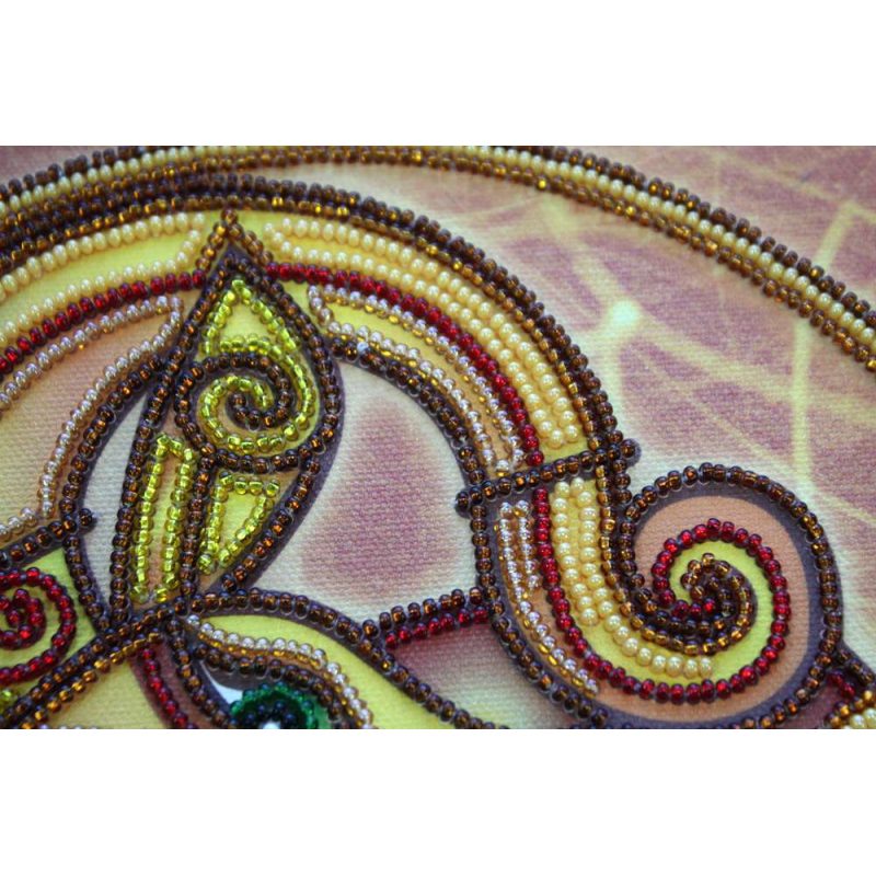 Bead Embroidery Kit on Art Canvas "Aries"