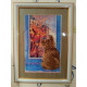 Bead Embroidery Pattern on Art Canvas "The Bright Sadness"