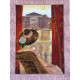 Bead Embroidery Kit on Art Canvas "Vanilla"