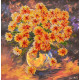 Bead Embroidery Pattern on Art Canvas "Breath of Autumn"